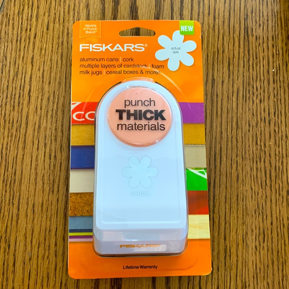 Fiskars punch out flower